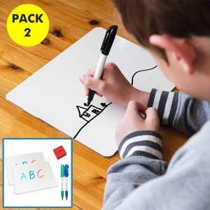 Classroom Reusable Durable 9 X 12 Inches Small White Board for Students Portable Whiteboard with Single Side Kids Drawing Dry Eraser Learning Board Wipe Off Lapboards 1 Pack 