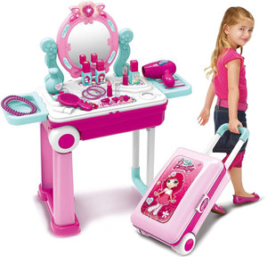Funny Pretend Play Makeup Set Cosmetic Beauty Salon Toy Dress-up Kit