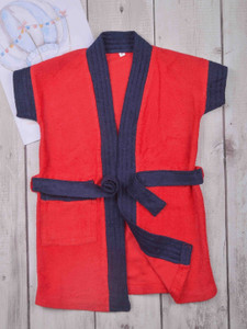 Poplins Red XXS Bath Robe - Buy Poplins Red XXS Bath Robe Online at ...