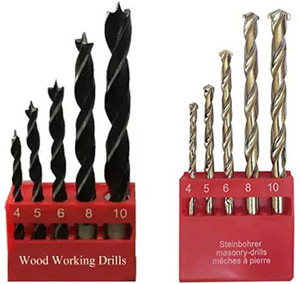 Kshivi DB:45 Drill Bit Set Combo pcs Masonary And Pcs Wood