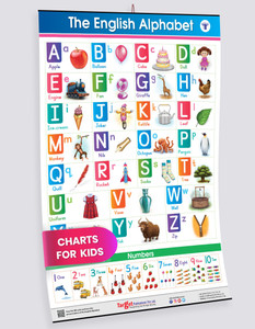 Kids Learning Wall Chart | English Alphabet Chart For Kids| Charts For