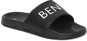 benetton slides black