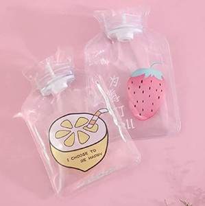 Aryamurti Mini Size Cute Cartoon Designs Printing Transparent Pvc Hot Water Bag Transparent Mini