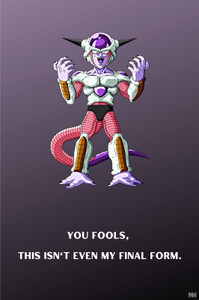 Dragon Ball Z DBZ Freiza Final Form Poster 18 x 12 inch 300 GSM Paper ...