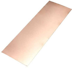 Leloo Huilon-brass 0.5mm Thickness 99.9% Pure Copper Sheet Cu Metal Plate Foil Panel 100x200x0.5mm, 1Pcs, High Purity Copper Sheet