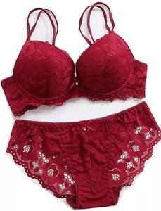 Vinhi Bra Panty Set Solid Maroon Lingerie Set Lingerie Set Buy Vinhi Bra Panty Set Solid