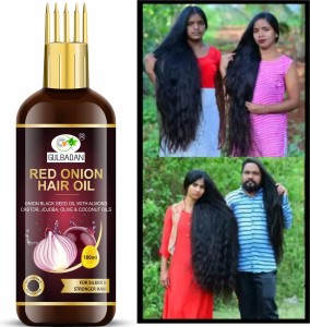 GULBADAN Red Onion Black Seed Hair Oil - WITH COMB APPLICATOR Hair Oil -  Price in India, Buy GULBADAN Red Onion Black Seed Hair Oil - WITH COMB  APPLICATOR Hair Oil Online