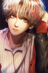 BTS V Anime K-Pop Poster 12 x 18 inch 300 GSM Paper Print - Music posters  in India - Buy art, film, design, movie, music, nature and educational  paintings/wallpapers at 
