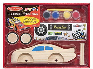 MELISSA DOUG Decorate Your Own Wooden Race Car Craft Kit