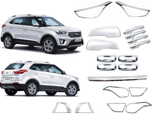 SNTP Exterior Chrome Accessories Combo Kit For Creta (2015-2017) Set of ...