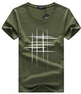 Solid Men Green T-Shirt Price in India Buy Solid Men Green T