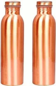 Copper Water Bottle (34oz/1000ml) W/a Carrying Canvas Bag | 100% Pure Copper Bottle For Drinking Water | Lab-Tested, Heavy Duty & Leak-Proof | Authentic Ayurvedic Copper Water Bottle - View #8