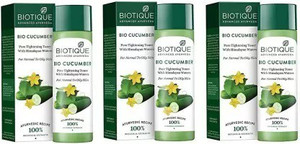 BIOTIQUE Bio Veda Cucumber Pore Tightening Toner With Himalayan Waters biotique-bio-veda-cucumber-pore-tightening-toner-with-himalayan-waters