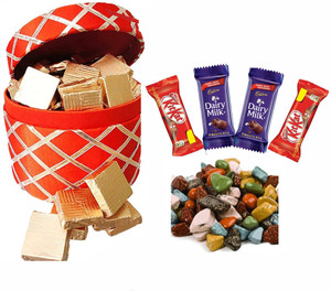 FabBites Chocolate Hamper Box for Birthday Gift|Chocolate Gift Hamper