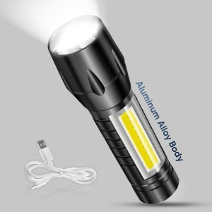 LED Torch COB Tool Light Multi-function USB Rechargeable Car LED Work Light with Adsorption Lamp Car Maintenance Lighting Outdoor Emergency Light lampe de poche 