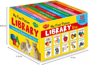 My First Learning Little Library Of Board Books | Set Of 10 Small ...