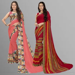 Printed Daily Wear Georgette Saree Price in India Buy Printed Daily Wear Georgette Saree online at Shopsy.in