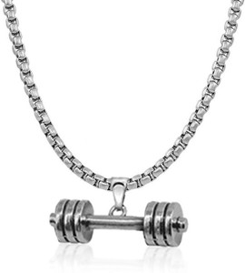 Dumbbell locket chain clearance