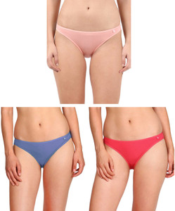 Jockey Low-waist Bikini Panties with Ultra-soft Elastic Assorted Colour Panty, Jockey-SS02