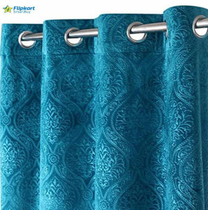 Flipkart SmartBuy 152 cm (5 ft) Window Velvet Semi Transparent Curtain ...