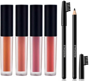 BUY TYA Nude Fab Liquid Huda Lipstick Studio Professional Black Eyebrow Pencil Price In India