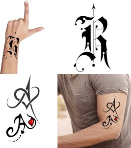 Ordershock RA Name Letter Tattoo Waterproof Boys and Girls Temporary Body  Tattoo Pack of 2. - Price in India, Buy Ordershock RA Name Letter Tattoo  Waterproof Boys and Girls Temporary Body Tattoo