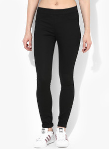 Black jeggings flipkart clearance
