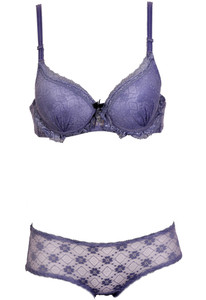 Glus Glus Florest Underwire Pushup Bra Panty Set Lingerie Set Buy Grey Glus Glus Florest