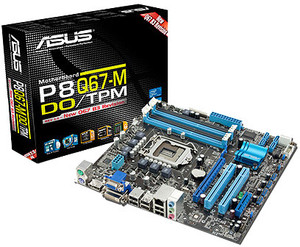 ASUS P8Q67-M DO/TPM LGA 1155Socket Micro-ATX Intel Q67 Chipset DDR3 ...