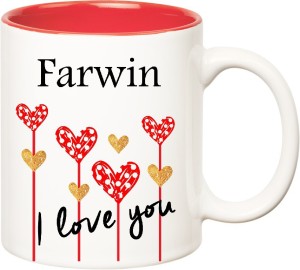 HUPPME I Love You Farwin Inner Red (350 ml) Ceramic Coffee Mug Price in  India - Buy HUPPME I Love You Farwin Inner Red (350 ml) Ceramic Coffee Mug  online at 
