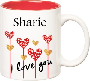 HUPPME I Love You Sharie Inner Red (350 ml) Ceramic Coffee Mug Price in  India - Buy HUPPME I Love You Sharie Inner Red (350 ml) Ceramic Coffee Mug  online at 
