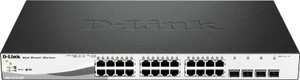 Switch Réseau Intelligent D-Link DES-1210-28P - 24 Ports PoE + 4 Ports SFP, Gestion Web - Pour PME Et Entreprises