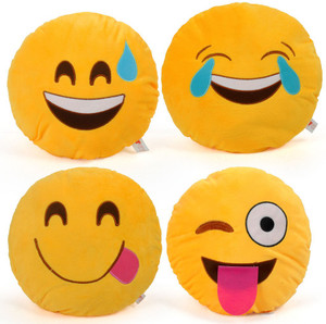 smiley cushions set