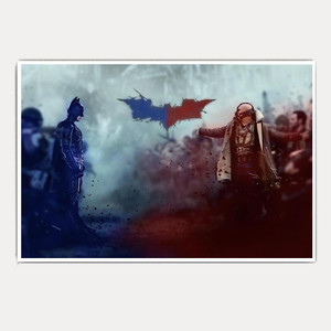Batman vs Bane Fight Epic Movie (18x12) Paper Print - Abstract posters
