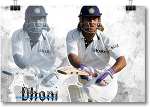 MS Dhoni - Indian Cricketer #PL3769 Paper Print - Sports posters in