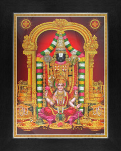 Lord Venkateswara / Tirupati Balaji with Laxmi Poster Paper Print - Art ...