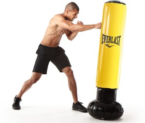 EVERLAST EVERFLEX INFLATABLE PUNCH BAG WITH BASE STAND AND COVER 