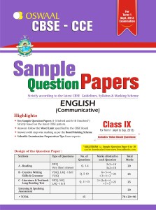 Oswaal Cbse Cce Sample Question Papers For Class Term I April To