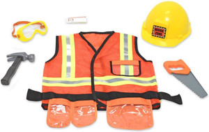 MELISSA DOUG Construction Worker Role Play Costume Set