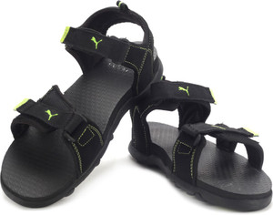 PUMA Techno III Men Black, Green Sports 