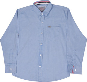 JONY Boys Printed Casual Blue Shirt 