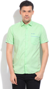 LAWMAN PG3 Men Solid Casual Green Shirt 