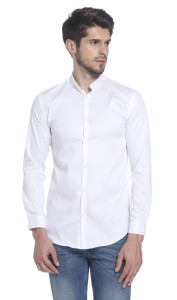 JACK & JONES Men Solid Casual White Shirt - Buy White JACK & JONES Men  Solid Casual White Shirt Online at Best Prices in India | Flipkart.com