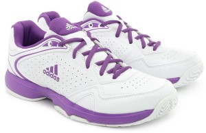ADIDAS Ambition Viii Logo W Tennis Shoes For Women - Buy White, Purple Color ADIDAS Ambition Viii Logo W Tennis Shoes For Women Online at Best Price Shop Online for Footwears