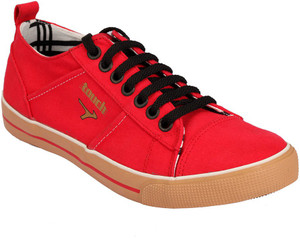 TOUCH Canvas Shoes For Men - Buy Red 