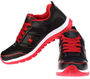 Sparx Stylish Black Red Running Shoes 