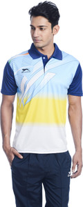 Shiv Naresh Printed Men Polo Neck 