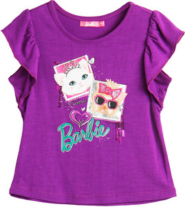 BARBIE Girls Graphic Print T Shirt 