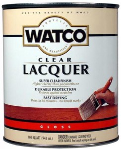 3 Qt Watco Clear Gloss Interior Brushable Wood Furniture Lacquer 63041