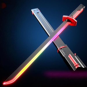 MYKAFERS 7 Color Flowing Spark Sword, Led Sword with Smoke, for 14 Year Old Toy for Kid (Multicolor)